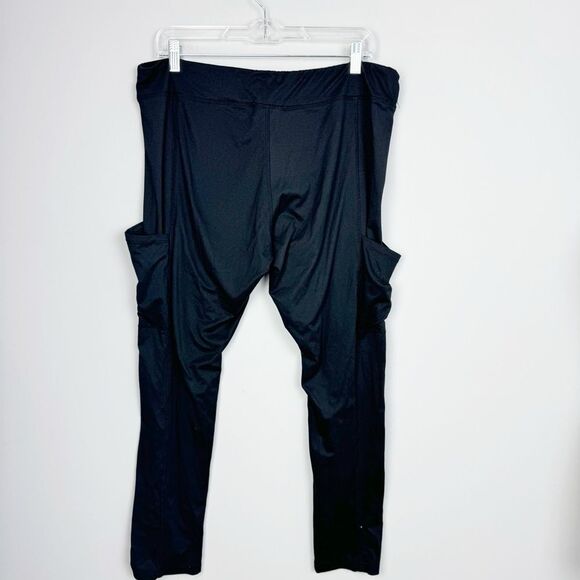 PINK ROSE | Solid Black Pocketed Lounge Leggings Women’s Size X-Large - Picture 7 of 8